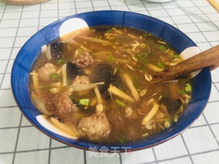 酸辣肉丸汤的做法