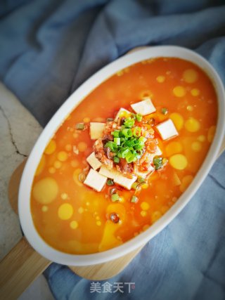 鲜嫩营养美味的豆腐蛋羹，法帅蒸烤箱做法~的做法