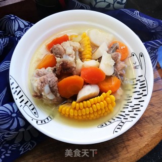山药玉米排骨汤的做法