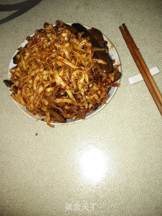 茄子焖面的做法