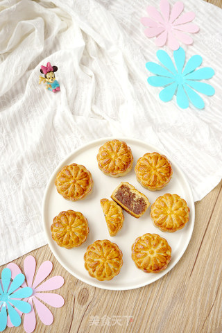 豆沙火腿月饼的做法