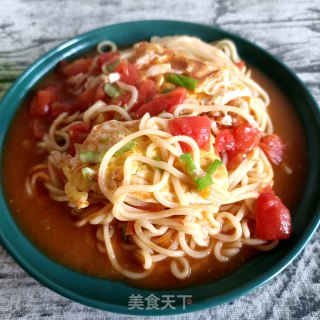 “面条”番茄煎蛋焖面