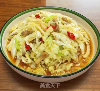 包菜肉丝的做法