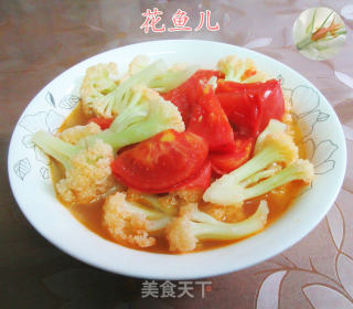 番茄煮花菜的做法