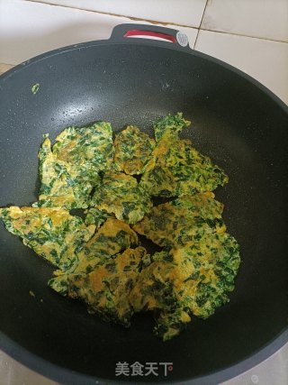 菠菜煎蛋的做法