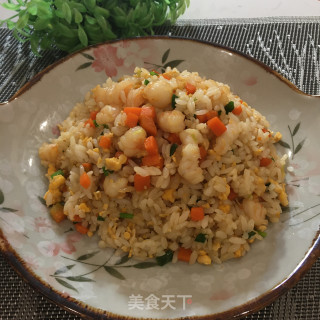 鸡蛋虾仁炒饭