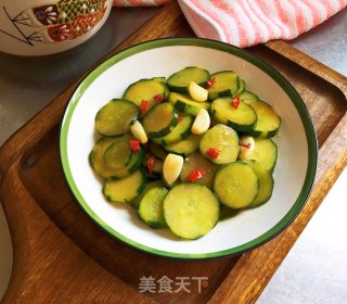 蒜香黄瓜片的做法