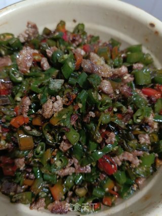 青椒肉碎的做法