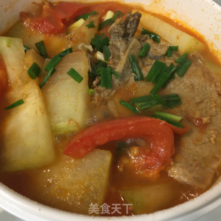 大排西红柿烧冬瓜的做法