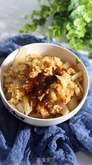 鸡肉黑椒汁炒饭
