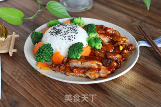 酱汁鸡腿饭的做法