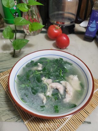 枸杞嫩芽肉片汤的做法