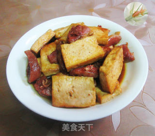 腊鸭腿烧老豆腐的做法
