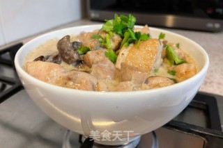 奶油滑鸡饭的做法