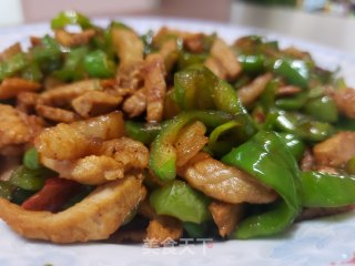尖椒炒肉丝的做法