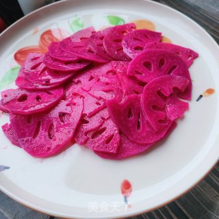 蜜汁胭脂藕的做法