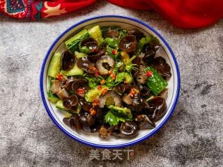 黄瓜木耳拌海参的做法