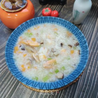 虾仁蔬菜粥的做法