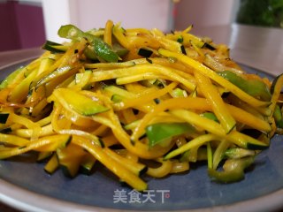 醋溜南瓜丝的做法
