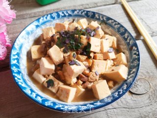 酱烧肉丁豆腐的做法