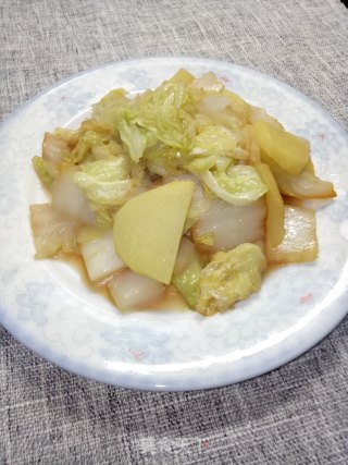 白菜炒土豆片的做法