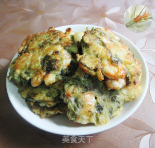咸菜巴沙鱼柳虾仁煎饼的做法
