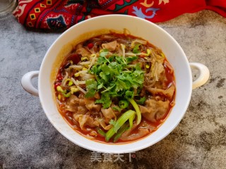 牛肉卷豆芽煮粉条的做法
