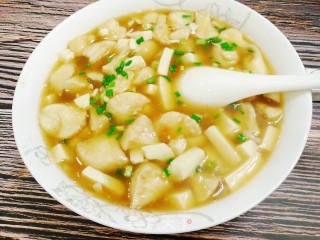 酸辣开胃减脂～猴头菇豆腐羹