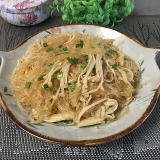 蒜蓉粉丝烧金针菇的做法