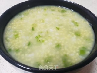 芹菜双米粥的做法