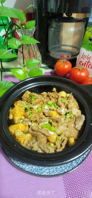 油豆腐肉片煲的做法