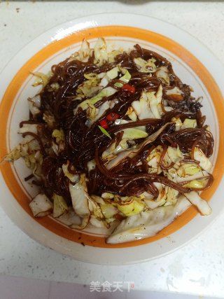 包菜炒粉条的做法