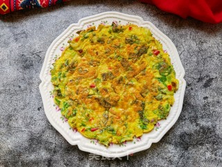 白菜苗鸡蛋煎饼的做法