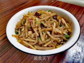 白萝卜炒粉条的做法