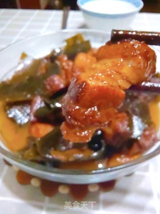 红烧肉炖海带的做法