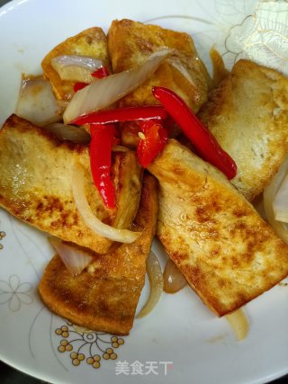 香煎二面黄豆腐的做法