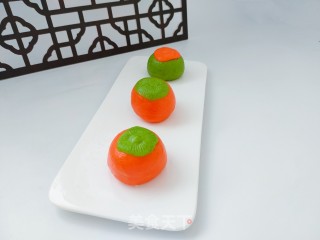柿子豆沙包的做法