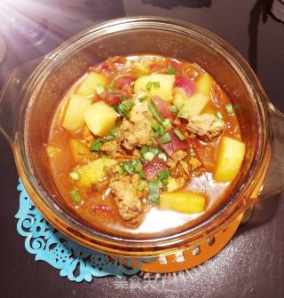 酸汤鸡煲????????????的做法