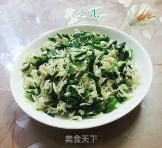 韭菜炒白虾米的做法