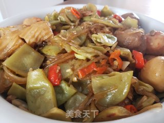梅豆丸子炖粉条的做法