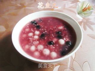 桑葚干酒酿小圆子羹的做法