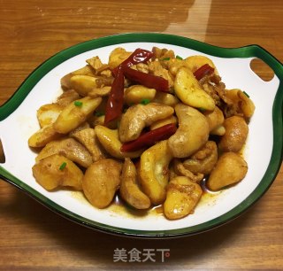 肉片炒菱角的做法