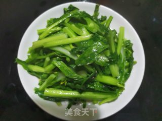 小炒白菜苔的做法