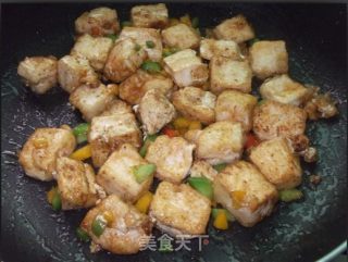 孜然豆腐的做法步骤：9