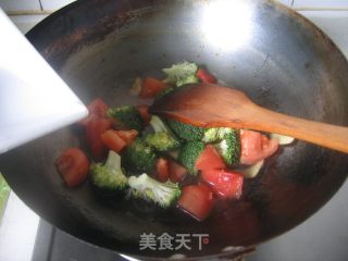 西兰花番茄猪肝汤的做法步骤：6