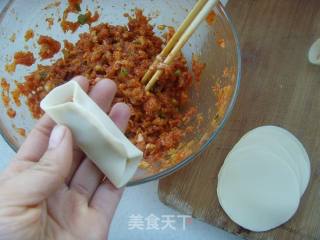 辣白菜锅贴的做法步骤：6