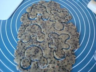 香香脆脆——芝麻卡通小饼干的做法步骤：5