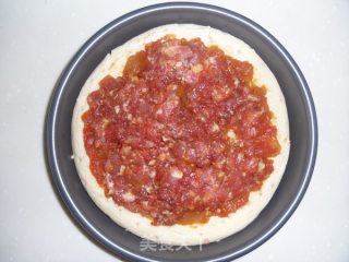 榨菜肉丝披萨的做法步骤：4