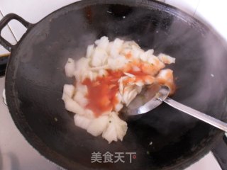 茄汁白菜梗的做法步骤：5