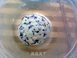 紫甘蓝豆渣饼的做法步骤：6